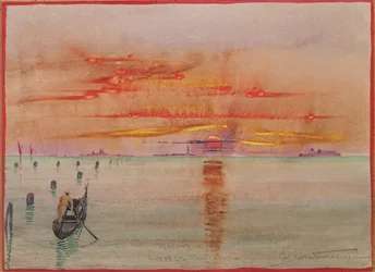 ビバ湖、ヴェネツィア、1927年（紙にトイレ）